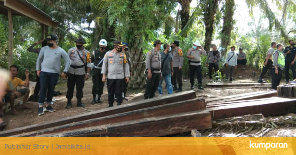 Polres Muaro Jambi Amankan Kayu Hasil Illegal Logging